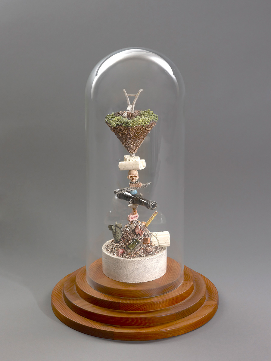 Richard Notkin, American (b. 1948), "And They Shall Beat Their Swords into Plowshares," 1974. Stoneware. Collection of the Everson Museum of Art. Gift of Les Levine, PC 84.33.