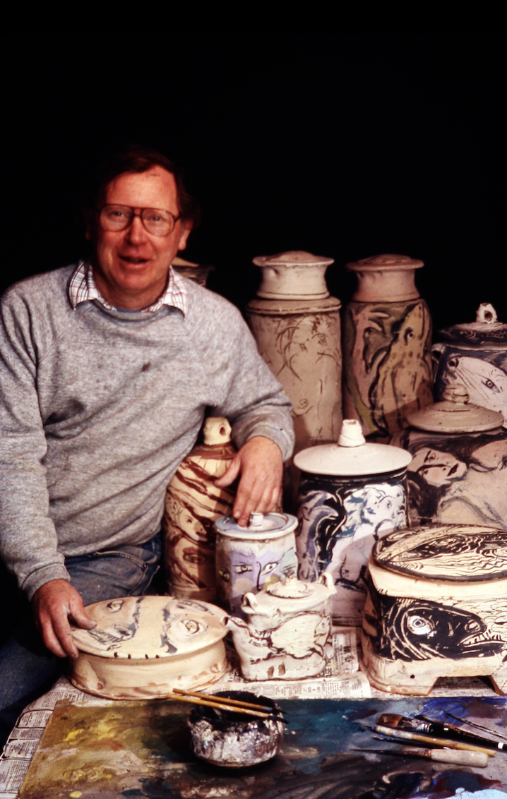 Ron Meyers and his work. Photo Credit: Walker Montgomery