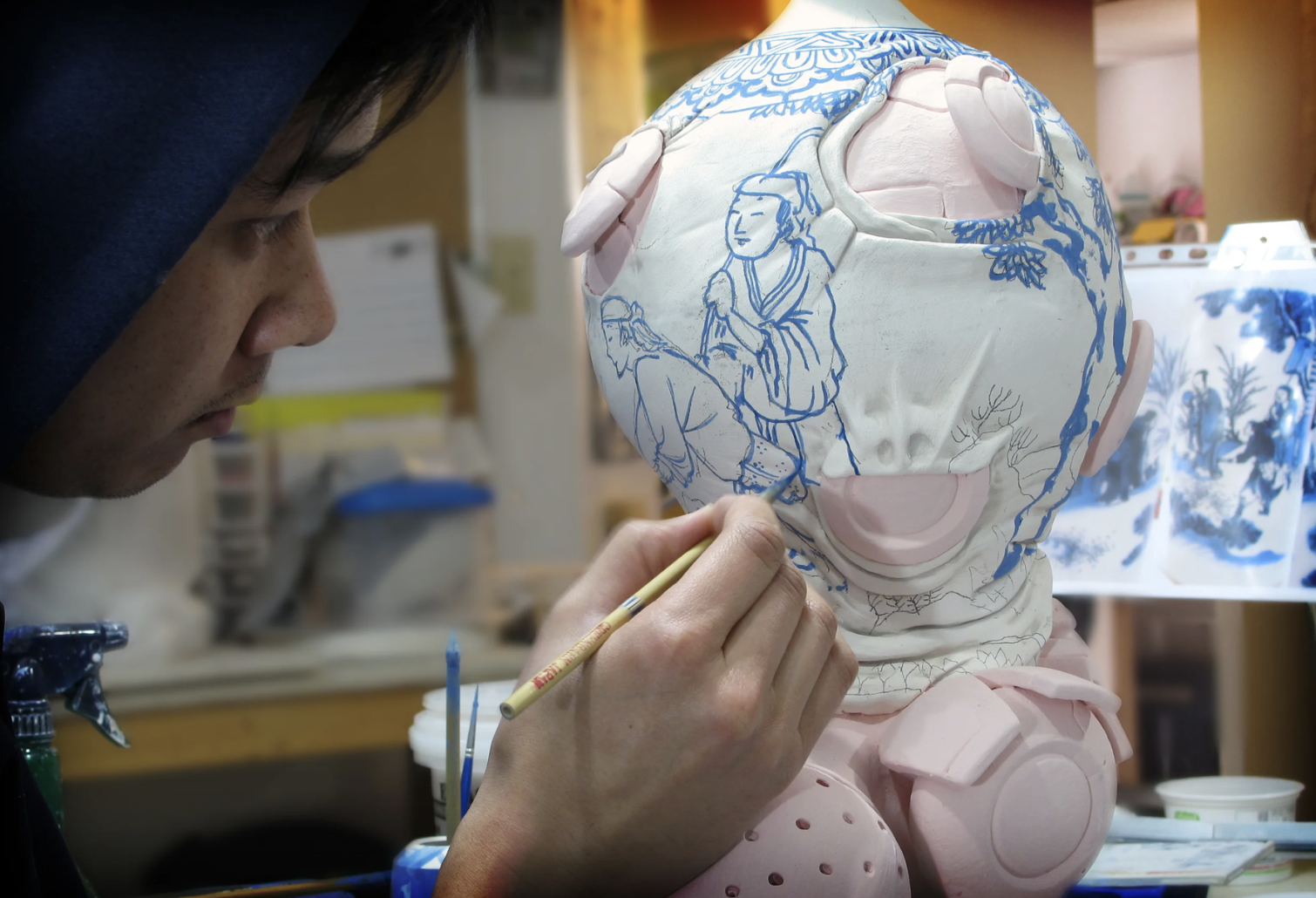 Brendan in his studio.