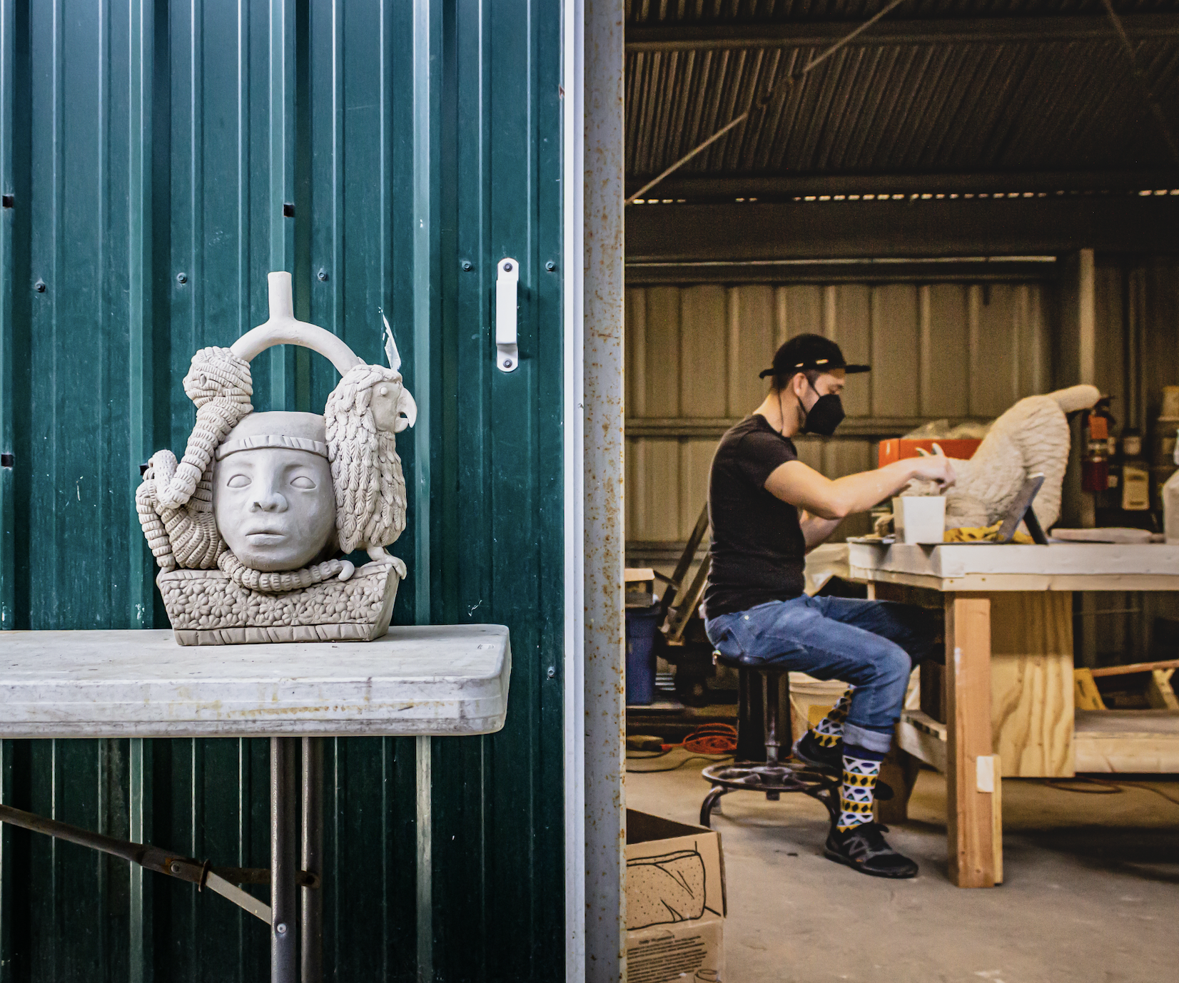 George Rodriguez, working at Watershed, 2022