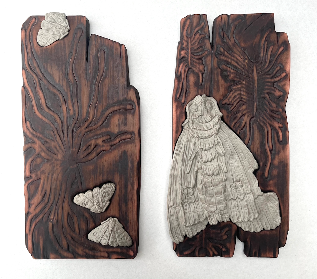 Pathways. Porcelain and cedar Pathways. Porcelain and cedar