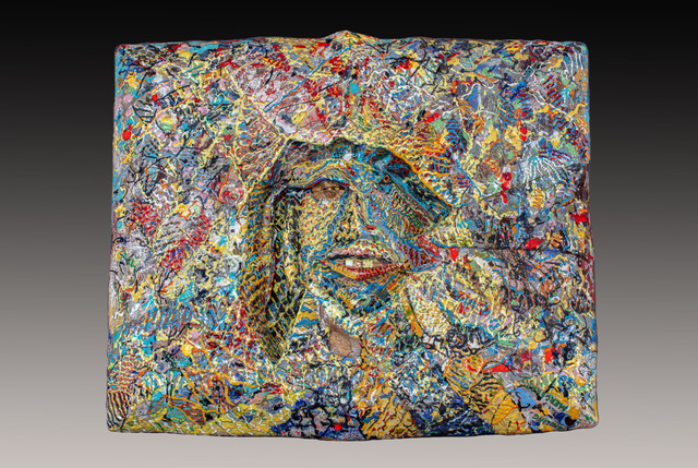 James Tanner, Smiling Mercenary, 1987. Glazed earthenware 25 x 31 1/2 x 5 inches. Racine Art Museum, the Karen Johnson Boyd Collection. Photography: Jon Bolton James Tanner, Smiling Mercenary, 1987. Glazed earthenware 25 x 31 1/2 x 5 inches. Racine Art Museum, the Karen Johnson Boyd Collection. Photography: Jon Bolton